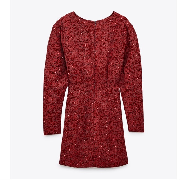 ZARA ruching Printed dress - Picture 10 of 14